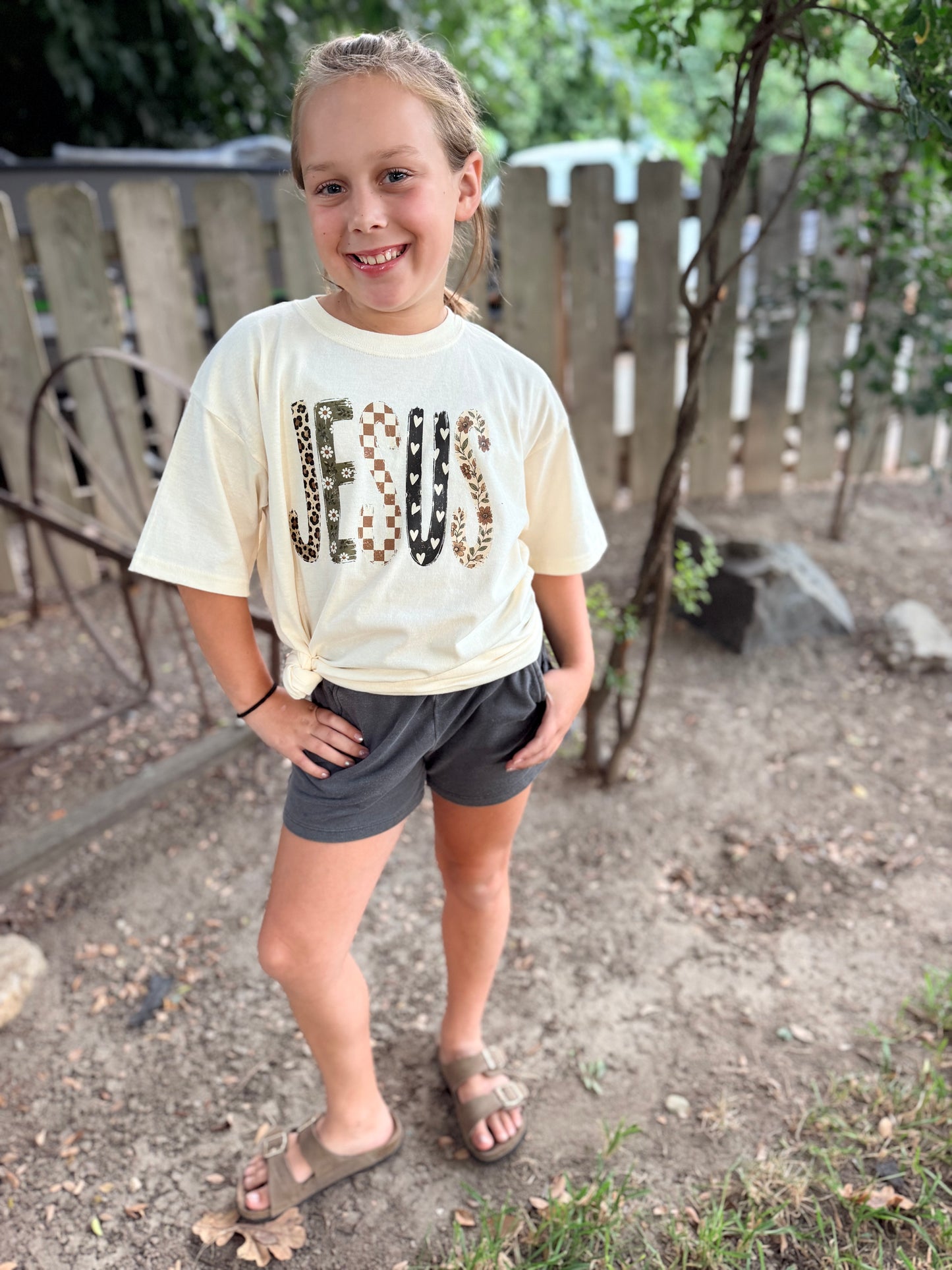 Jesus Patchwork Youth Tee