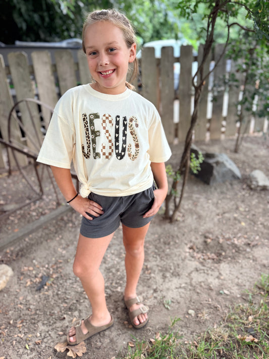 Jesus Patchwork Youth Tee